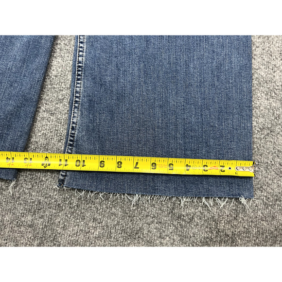 NWT Zara ZW Marine Straight High Rise Jeans Pants 2 Sailor Wide Leg Denim Blue - Picture 13 of 14